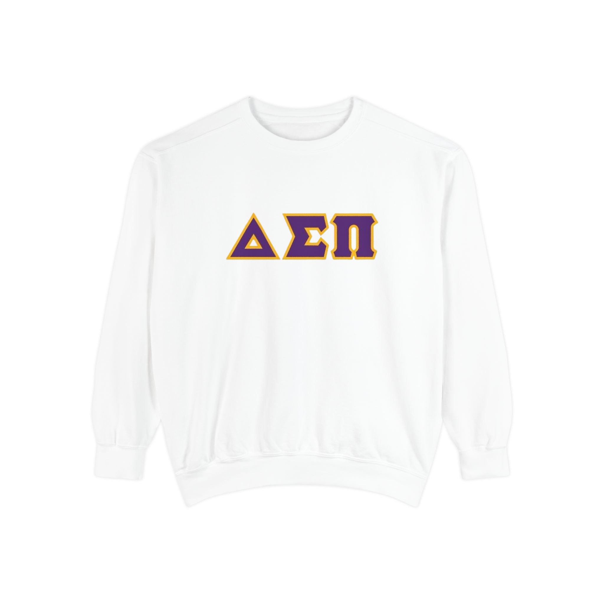 Delta Sigma Pi Letter Sweatshirt — Greek Fraternity Crewneck